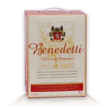 Vinho Benedetti Bordô Suave 5 Litros
