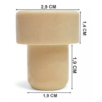 Rolha Sint�tica Creme tipo T