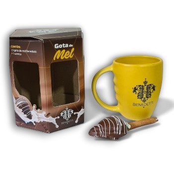 Kit Presente: Caneca de Porcelana + Chocolate Benedetti