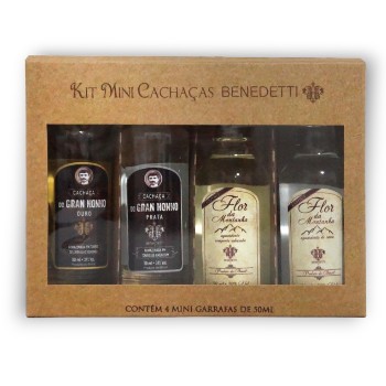 Kit Miniatura com 4 Cachaças